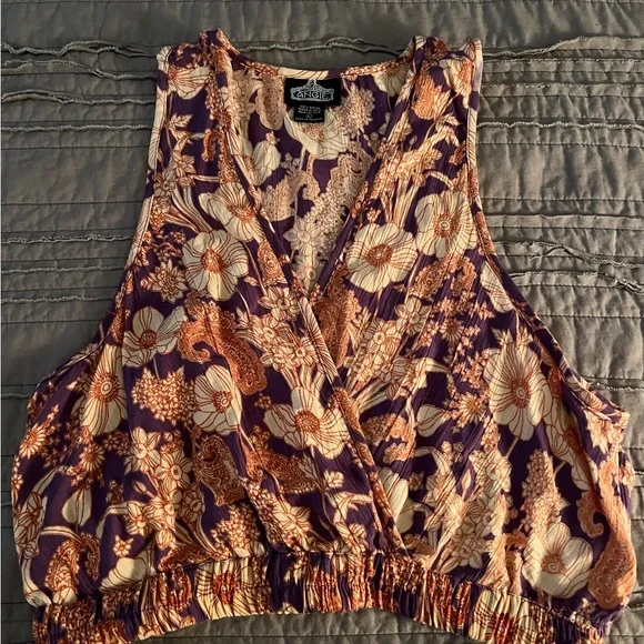 Angie Floral crop top - Picture 2 of 2